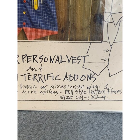 On The Edge Designs Your Personal Vest Pattern with Ten Terrific Addons Sz S to - Picture 2 of 4